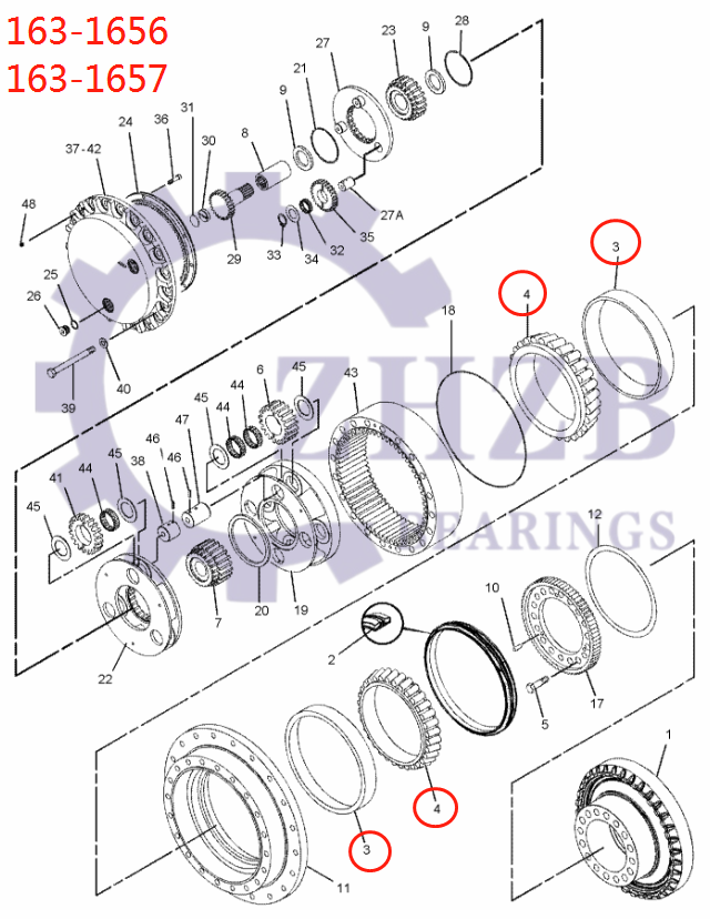 CAT E374D PARTS