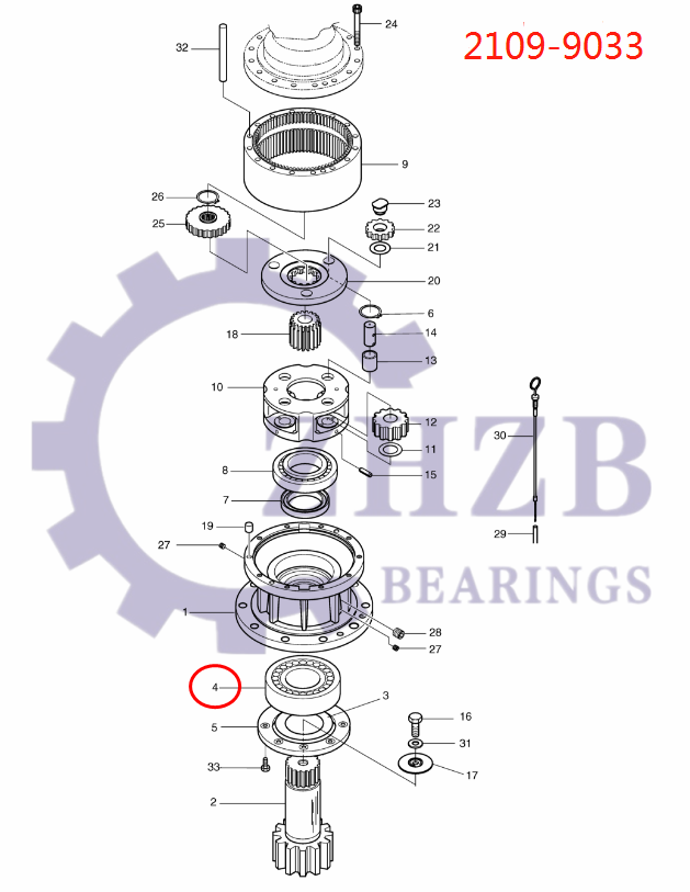 Excavator parts