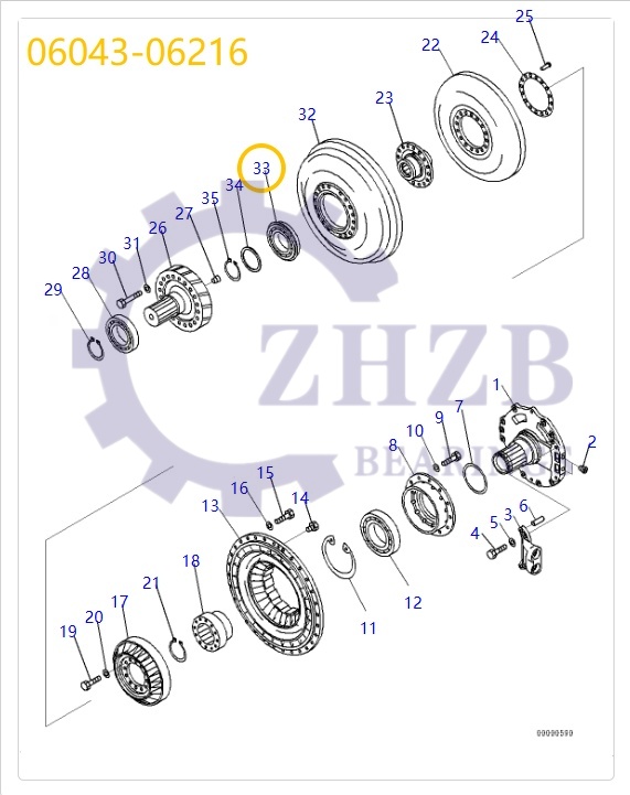 Bearing OEM customization 06043-06216