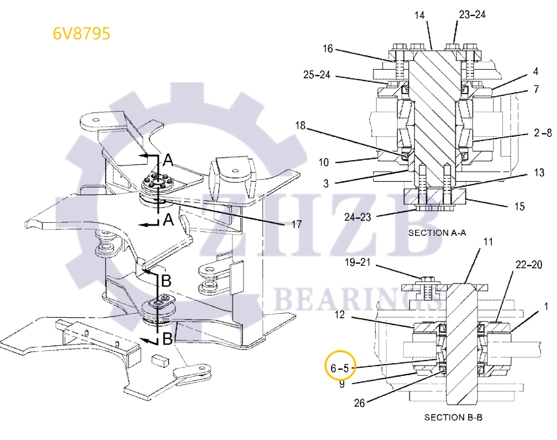 ZHZB Caterpillar Loader 6V8795