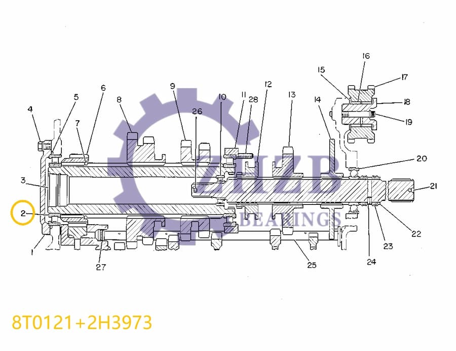 Bearing 8T0121/2H9373