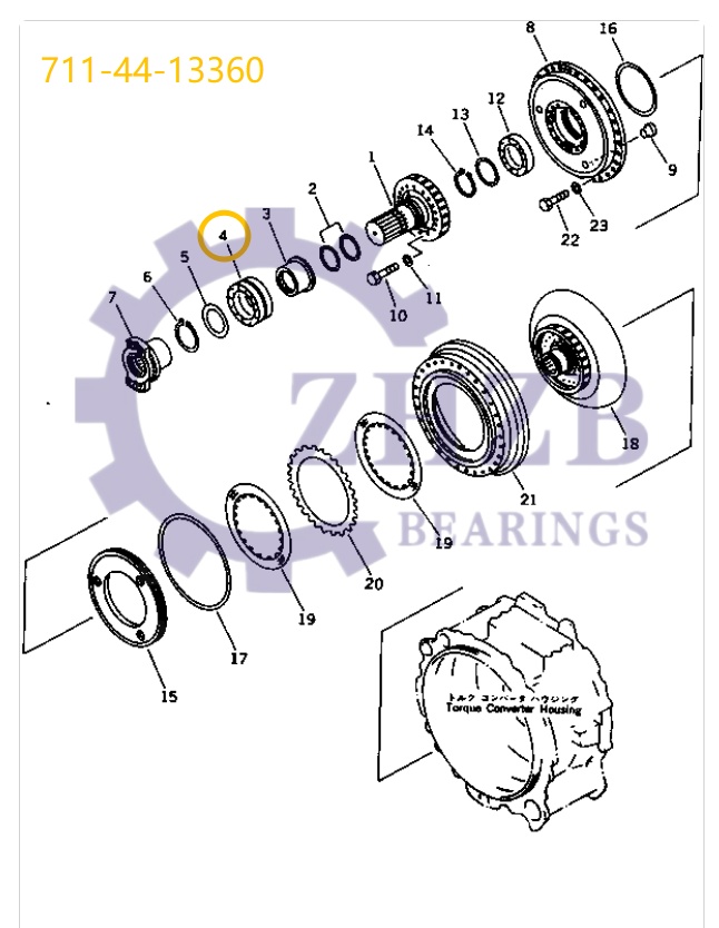 Bearing 711-44-13360