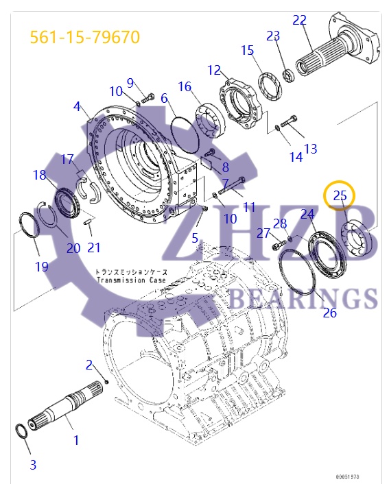 Ball Bearing 561-15-79670 Ball Bearing 561-15-79670