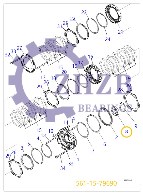 Ball Bearing 561-15-79690 Ball Bearing 561-15-79690