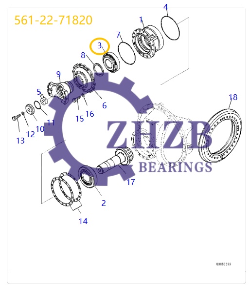 Bearing 561-22-71820 Bearing 561-22-71820