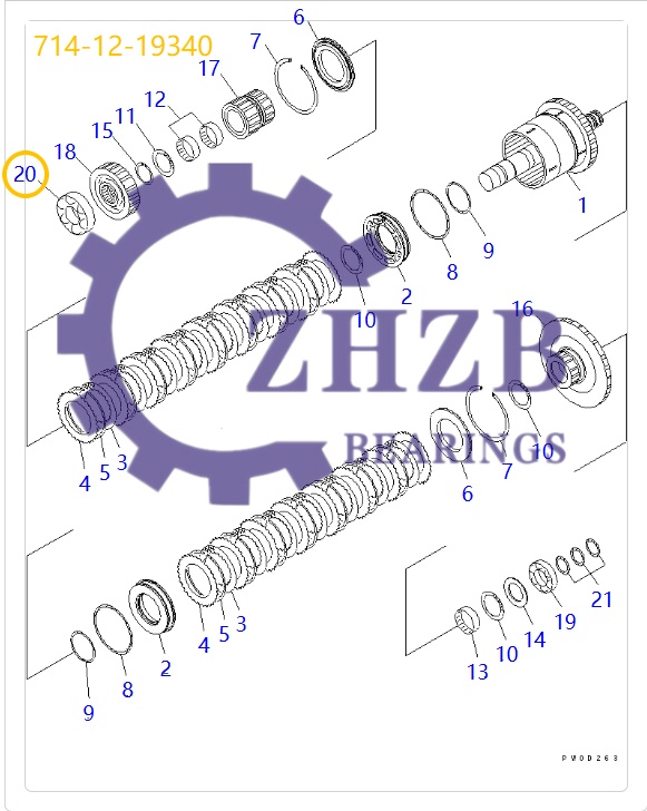 Bearing 714-12-19340 Bearing 714-12-19340