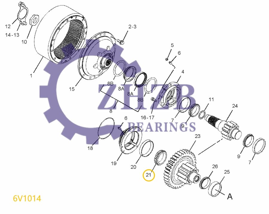 Bearing 6V-1014 Bearing 6V-1014
