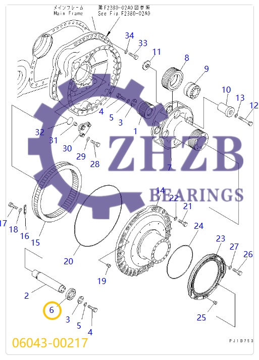 Bearing Manufacture 06043‑00217 Bearing Manufacture 06043‑00217