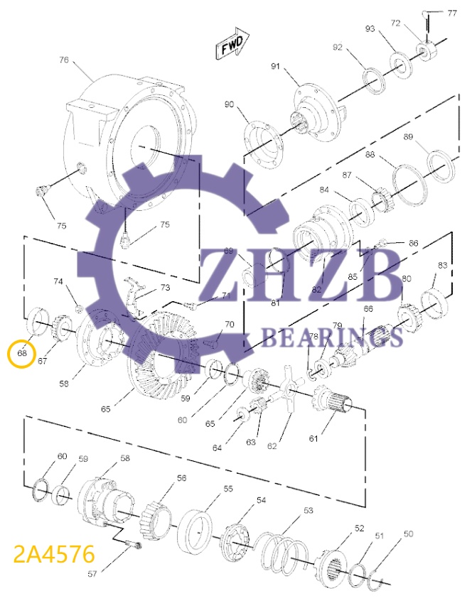 Bearing Manufacture 2A4576 Bearing Manufacture 2A4576