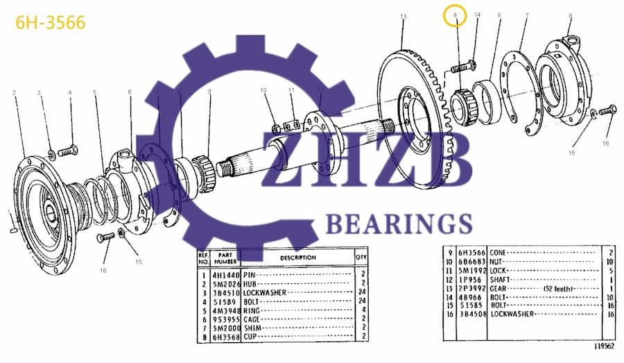 Bearing Manufacture 6H-3566 Bearing Manufacture 6H-3566