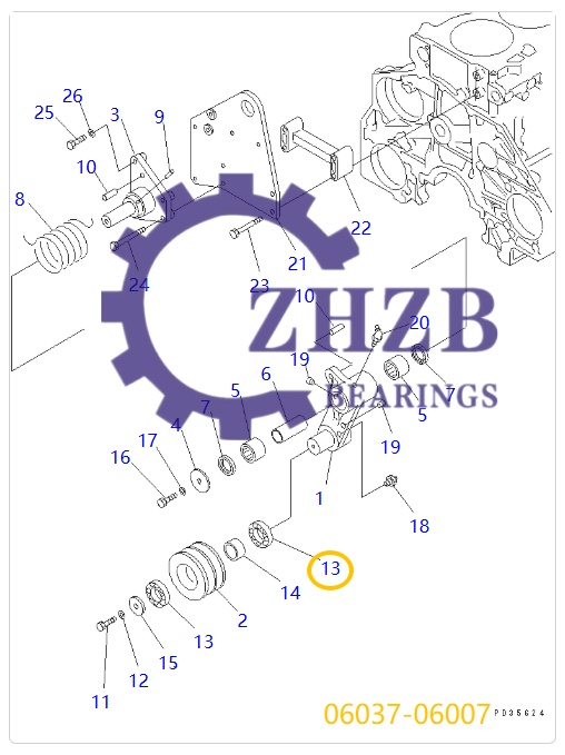 Bearing Manufacture 06037-06007 Bearing Manufacture 06037-06007