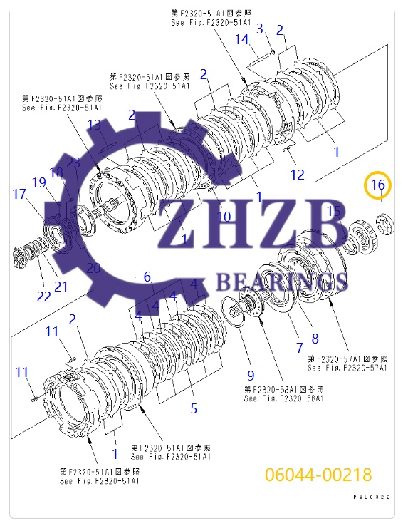 Bearing Manufacture 06044-00218 Bearing Manufacture 06044-00218