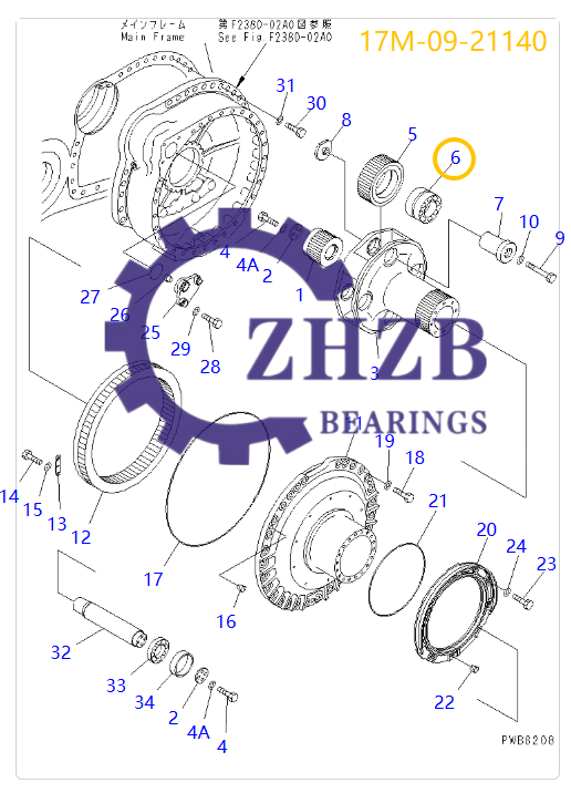 Bearing Manufacture 17M-09-21140