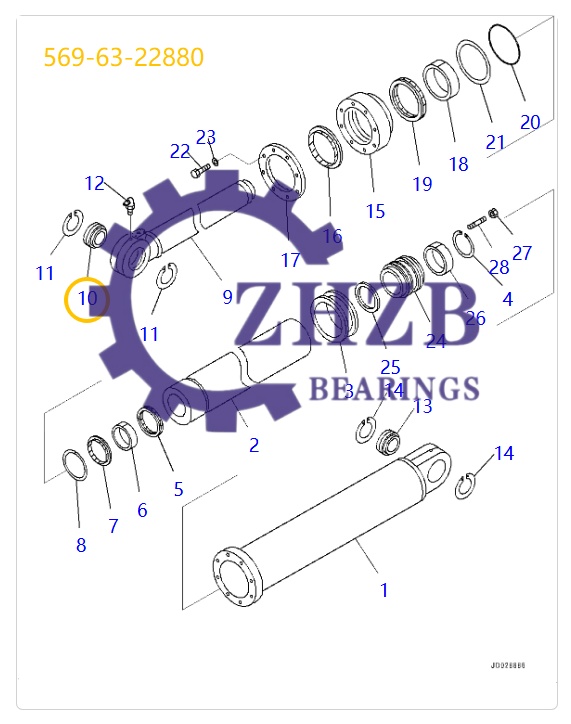 Mining Truck Spare Parts 569-63-22880