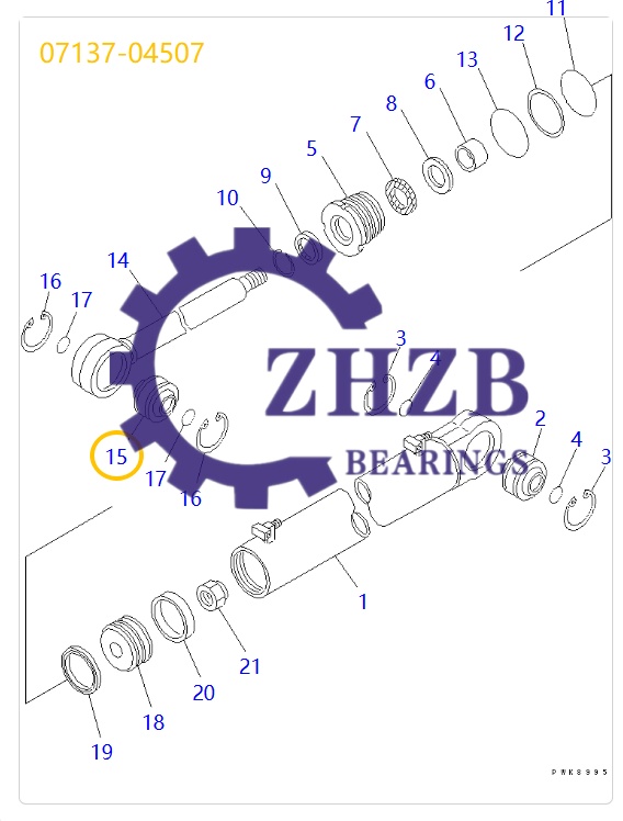 Dozer Spare Parts 07137-04507