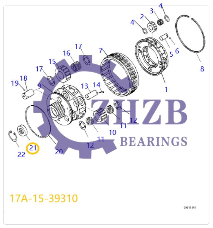 Dozer Spare Parts 17A-15-39310