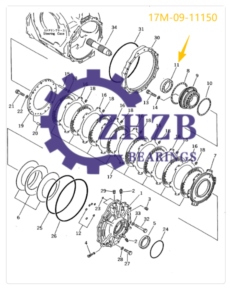Dozer Spare Parts 17M-09-11150