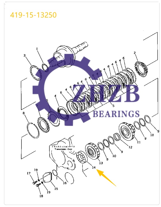 Bearing Spare Parts 419-15-13250