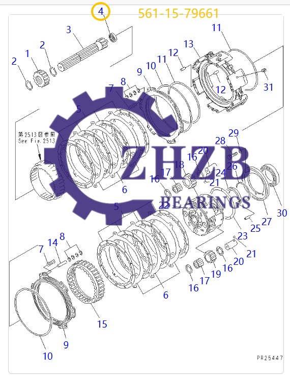 Bearing Spare Parts 561-15-79661