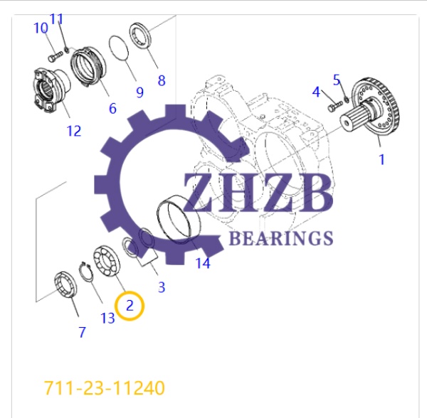 Bearing Spare Parts 711-23-11240