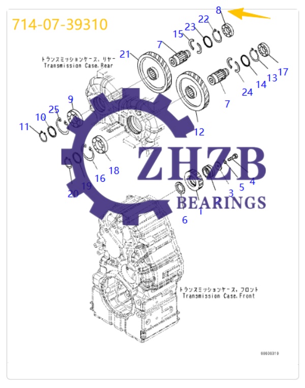 Bearing Spare Parts 714-07-39310