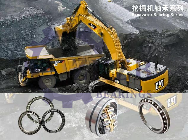 Track excavator bearings.